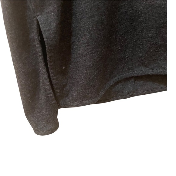 Athleta Women's Charcoal Duet‎ Cross Faux Wrap Surplice Mini Dress Size XS - Picture 6 of 8